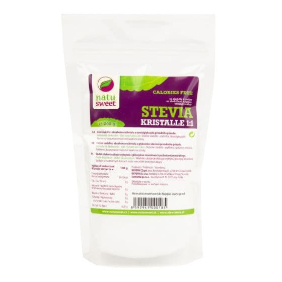 Stevie Crystal Sweetener 1:1 200 g - NATUSWEET