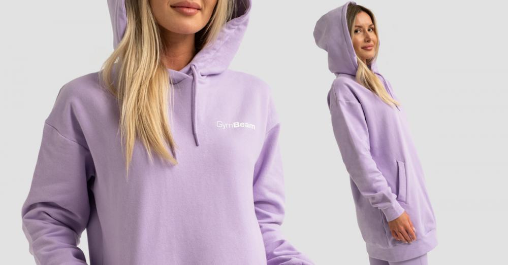 Dámska mikina Longline Limitless Lavender - GymBeam