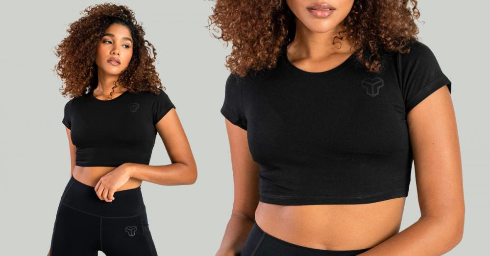 Women‘s Essential CropTop Black - STRIX