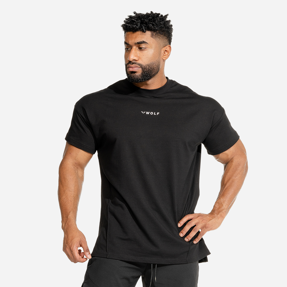 Ανδρικό T-shirt Bodybuilding Black - SQUATWOLF