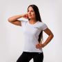 Γυναικείο T-shirt Basic White - GymBeam