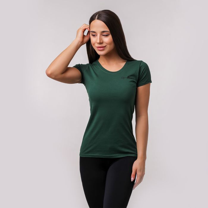 Γυναικείο Basic T-shirt Green - GymBeam