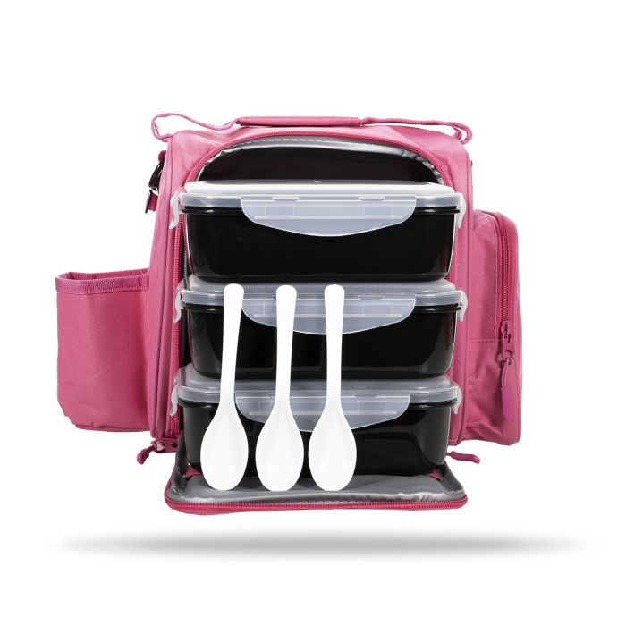 FIT Prep Pink Food Bag - GymBeam