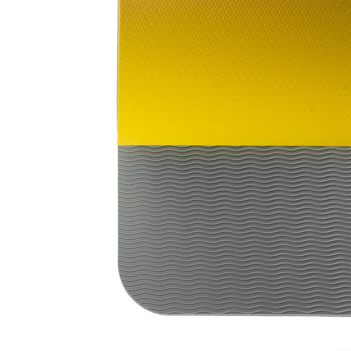 Στρώμα Γιόγκα Dual Grey/Yellow – GymBeam