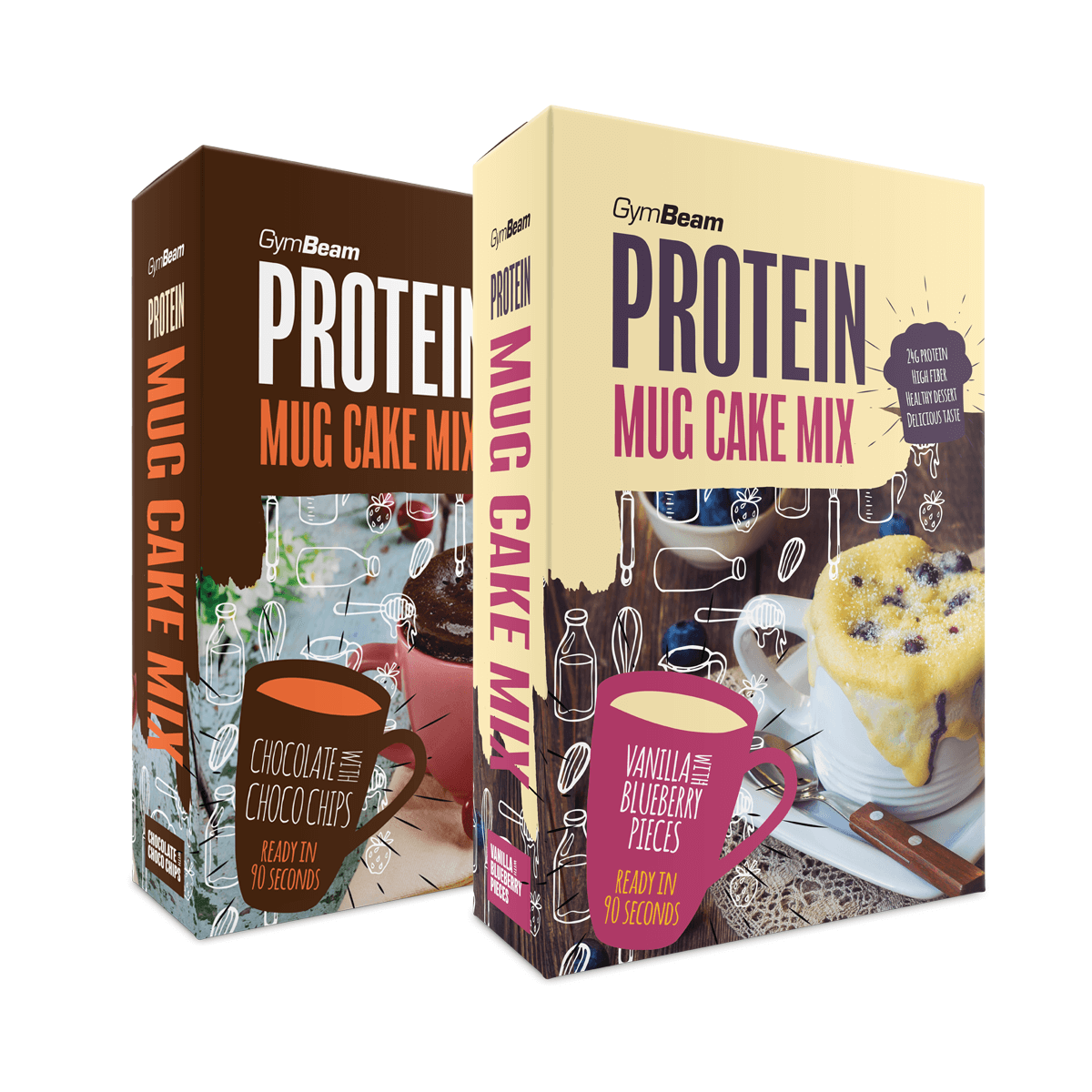 Πρωτεϊνικό Mug Cake Mix 500 g - GymBeam