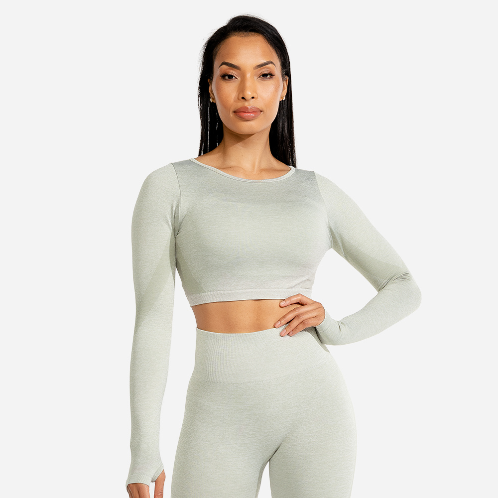 Women‘s Seamless Crop Top Ice - SQUATWOLF